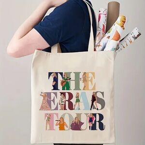 Taylor Swift The Eras Tour Canvas Tote Fan Made Double Sided